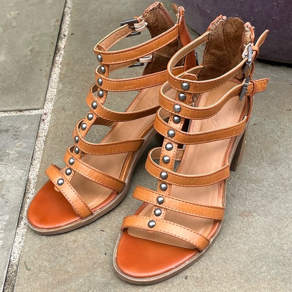 Guess Shoes Womens Guess Gladiator Sandals Heels Size 55 Poshmark